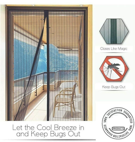 Mosquito Door Curtain-Mesh (Pack of 2)