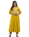 Revolze Women's Cotton Hand Block Printed Anarkali Kurti